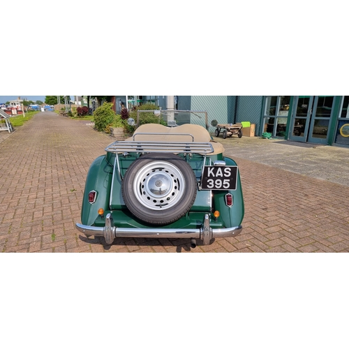 321 - 1951 MG TD/C, Mk 2, 1250cc. Registration number KAS 395 (non transferrable). Chassis number TD/C9610... 