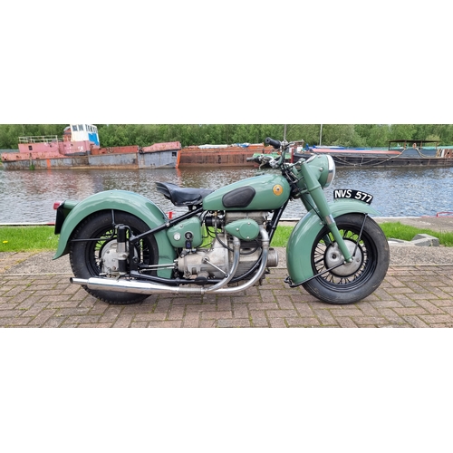 438 - 1950 Sunbeam S7 Delux, 500cc. Registration number NVS 577. Frame number S7-2924. Engine number S8-36... 