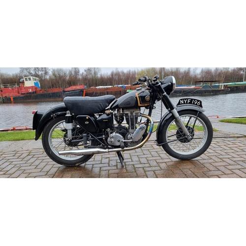 439 - 1953 AJS 16M, 349cc. Registration number NYF 196. Frame number overpainted. Engine number 53/16M/204... 