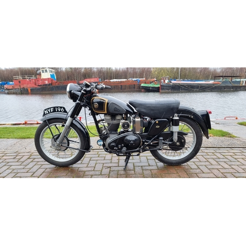 439 - 1953 AJS 16M, 349cc. Registration number NYF 196. Frame number overpainted. Engine number 53/16M/204... 