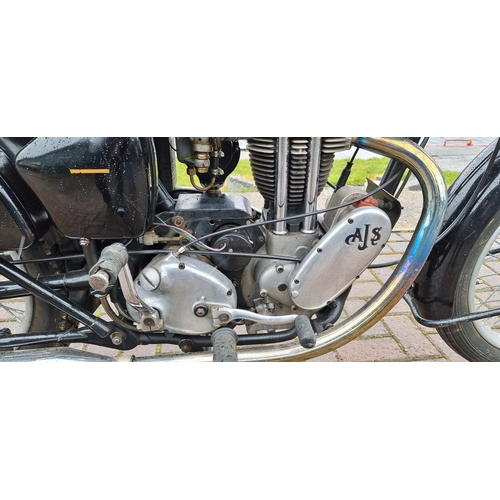 439 - 1953 AJS 16M, 349cc. Registration number NYF 196. Frame number overpainted. Engine number 53/16M/204... 