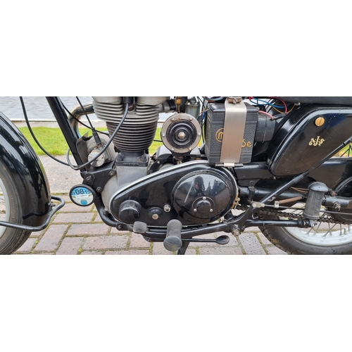 439 - 1953 AJS 16M, 349cc. Registration number NYF 196. Frame number overpainted. Engine number 53/16M/204... 