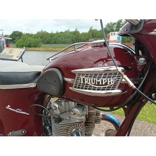 444 - 1959 Triumph 5TA Speed Twin, 500cc. Registration number 418 GKE (non transferrable). Frame number 5T... 