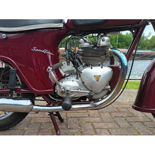 444 - 1959 Triumph 5TA Speed Twin, 500cc. Registration number 418 GKE (non transferrable). Frame number 5T... 