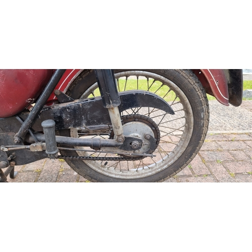 448 - 1966 BSA Bantam D7 Super, 175cc. Registration number GNJ 69D. Frame number D7 51138. Engine number F... 