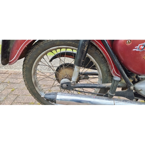 448 - 1966 BSA Bantam D7 Super, 175cc. Registration number GNJ 69D. Frame number D7 51138. Engine number F... 