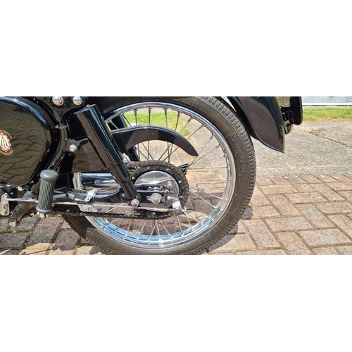 449 - 1957 BSA Bantam D3, 150cc. Registration number JAS 422 (non transferable). Frame number CD3 18485. E... 