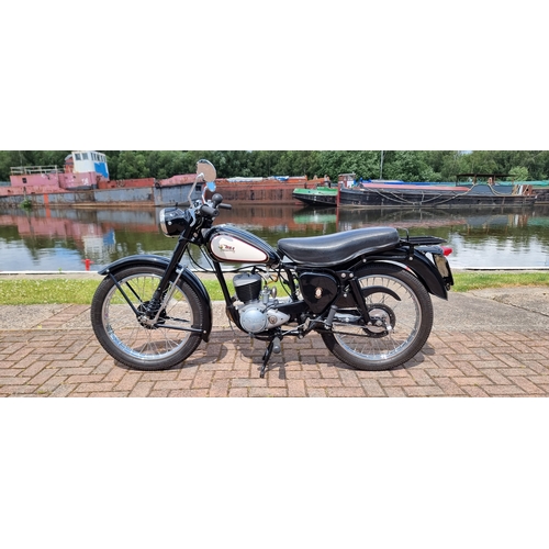 449 - 1957 BSA Bantam D3, 150cc. Registration number JAS 422 (non transferable). Frame number CD3 18485. E... 