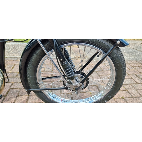 449 - 1957 BSA Bantam D3, 150cc. Registration number JAS 422 (non transferable). Frame number CD3 18485. E... 