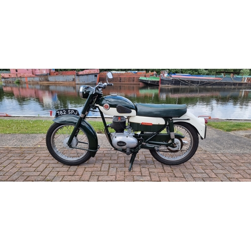 451 - 1961 Francis Barnett Falcon 87, 199cc. Registration number 782 SPJ (non transferrable). Frame number... 