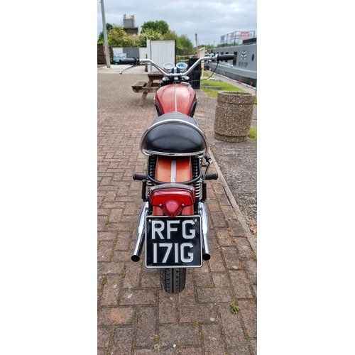 455 - 1969 Triumph TR6R Tiger, 650cc. Registration number RFG 171G. Frame number CC13329 TR6R. Engine numb... 