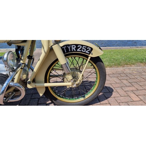 443 - 1957 Douglas Dragonfly, 350 cc. Registration number TYR 252 (non transferable). Frame number 1584/6.... 