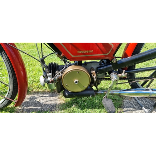 419 - 1947 Francis Barnett Powerbike, 98cc. Registration number EAY 40 (non transferrable). Frame number M... 