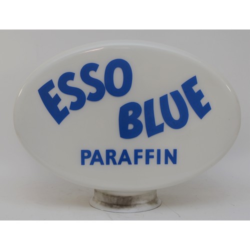 77A - An Esso Blue Paraffin glass globe