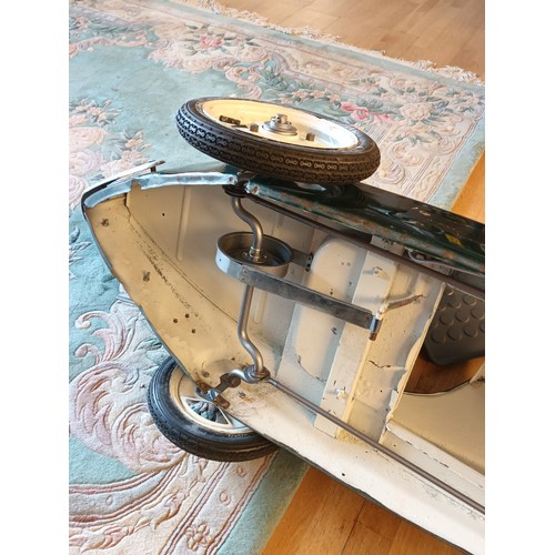 31 - An Austin Pathfinder pedal car, c.1949/50. No number stamped on seat but there is a replacement pane... 