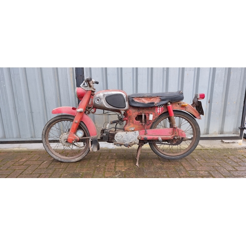 399 - c. 1960-62 Honda C110D Sports Cub, 49cc, project. Registration number 508 FUB (not recorded with DVL... 