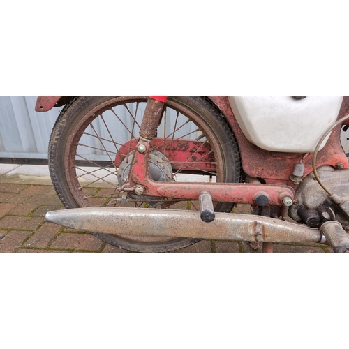 399 - c. 1960-62 Honda C110D Sports Cub, 49cc, project. Registration number 508 FUB (not recorded with DVL... 