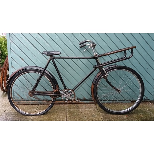 A vintage EH butchers bicycle with rod brakes and 24 inch wheels