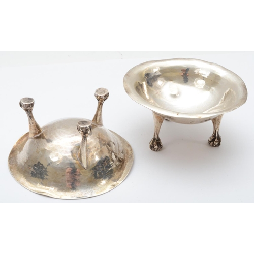 56 - Charles Robert Ashbee, a Victorian Arts and Crafts pair of silver open dishes, London 1900, spot ham... 