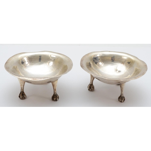 56 - Charles Robert Ashbee, a Victorian Arts and Crafts pair of silver open dishes, London 1900, spot ham... 