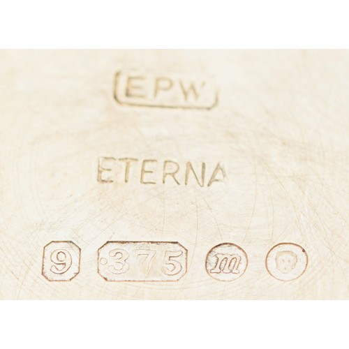 201 - Eterna Matic 1000, a 9ct gold gentleman's automatic wristwatch, London 1967, silvered dial with bato... 