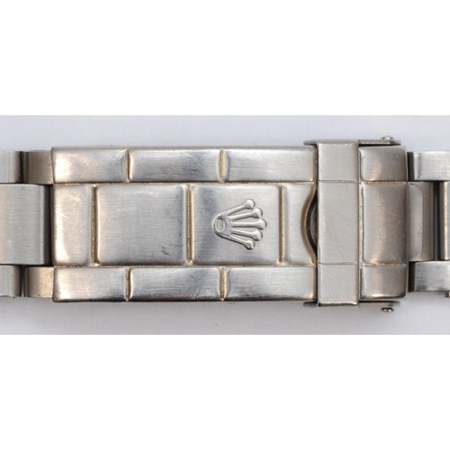 202 - Rolex, a stainless steel Oyster bracelet, the clasp signed and numbered 012, the bracelet numbered 1... 