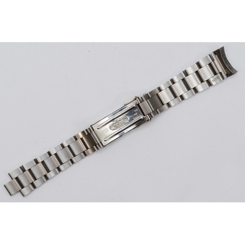 202 - Rolex, a stainless steel Oyster bracelet, the clasp signed and numbered 012, the bracelet numbered 1... 