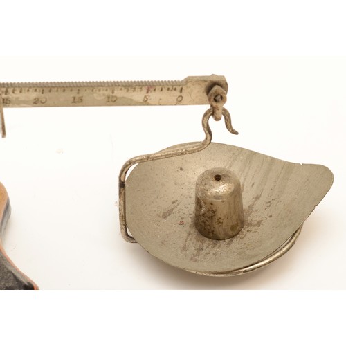 229 - An early 20th century slide scale by Fairbanks of Birmingham, painted cast metal and nickel brass co... 