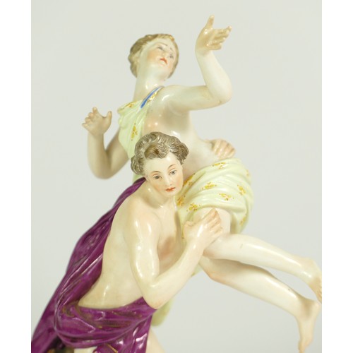 278 - A Meissen porcelain figurine, circa. 1750, 'Rape of Sabine', blue crossed swords mark and model no. ... 