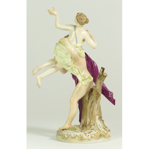 278 - A Meissen porcelain figurine, circa. 1750, 'Rape of Sabine', blue crossed swords mark and model no. ... 