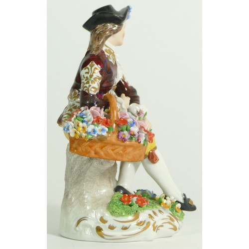 281 - A pair of Griffith porcelain figurines, circa. late 19th century. Entitled 'The Florist' and 'The Ha... 