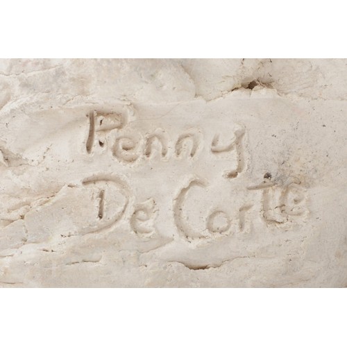 302 - Penny De Corte, contemporary, an unglazed pottery figure of a barn owl, signed, 34cm
Penny works in ... 