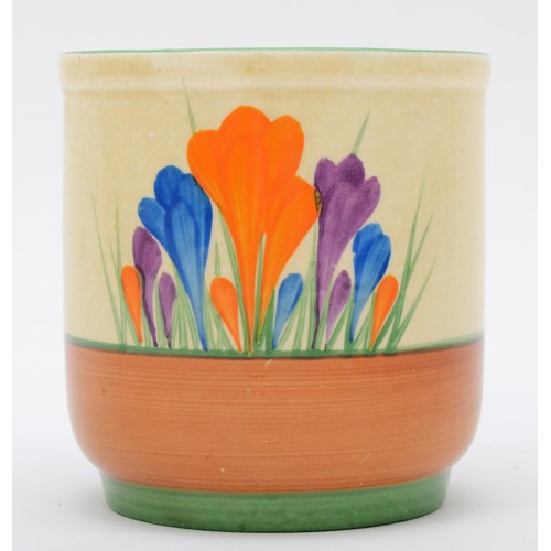 300 - A Clarice Cliff mug, crocus pattern, 10cm tall