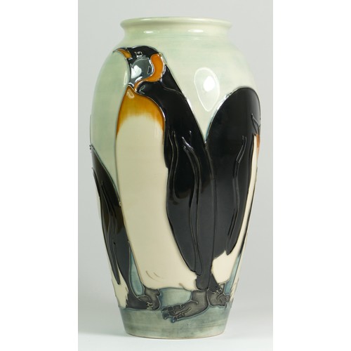 288 - A Moorcroft penguin pattern vase, circa 1989, designed by Sally Tuffin, numbered 135/350, impressed ... 