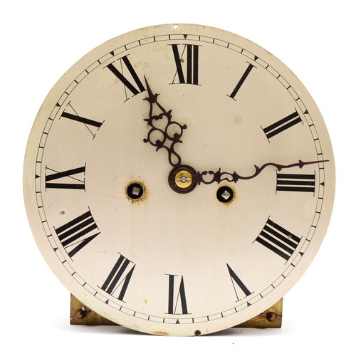 387 - A William IV mahogany twin fusee bracket clock, the 8