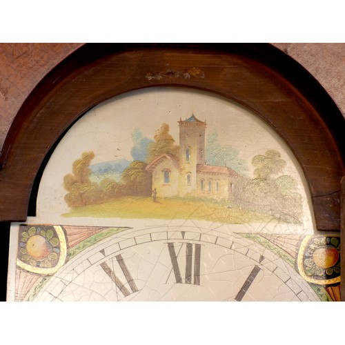 389 - Hague, Rotherham, a Victorian oak eight day longcase clock, 13