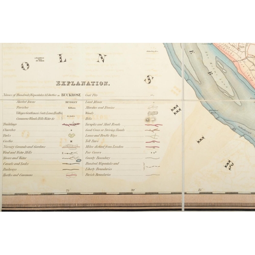 401 - Bryant Bryant, A. Map of the East Riding of Yorkshire from actual Survey in the Years 1827 & 1828. L... 