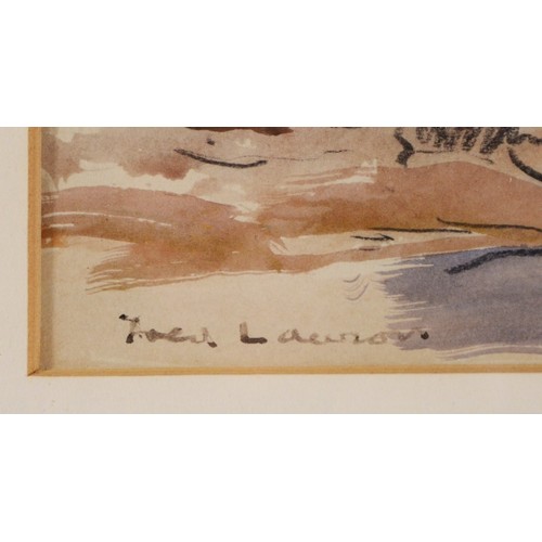 407 - Fred Lawson (1888-1968), Bolton Glade, watercolour signed and dated 1959, 23 x 24cm and another wood... 