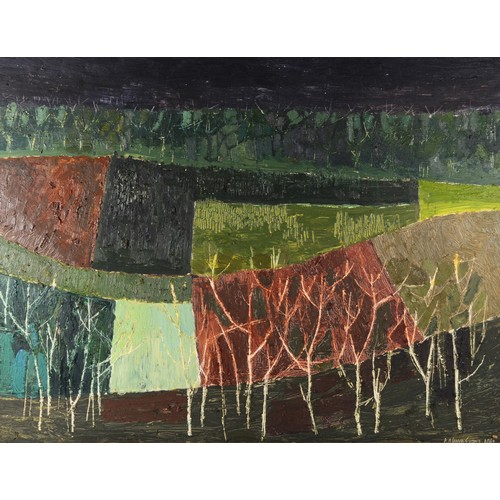 508 - Peter Alwyn Evans (20th century), East Riding Landscape, acrylic on board, signed and date 1963, 61 ... 