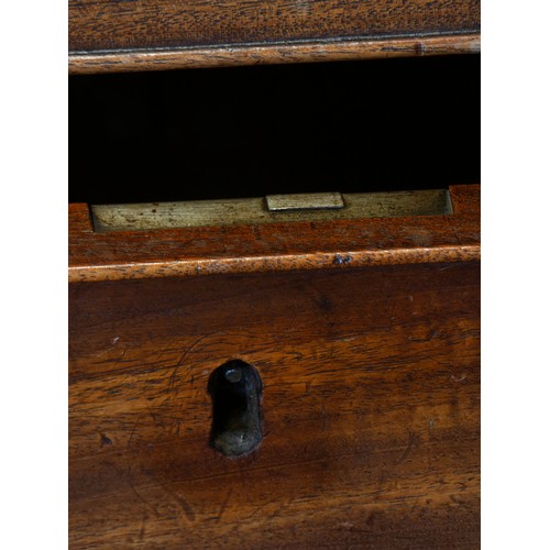 541 - A late 19th century mahogany chest of two short and four long graduated drawers, with cast brass kno... 