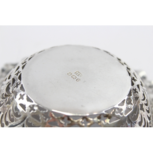 28 - An Edwardian silver pierced and embossed bon bon dish, Sheffield 1909, 12.5cm, 49gm