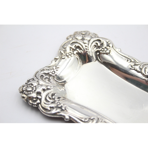 40 - A Victorian silver trinket dish, Glasgow import 1901, 13.5 x 8cm, 42gm