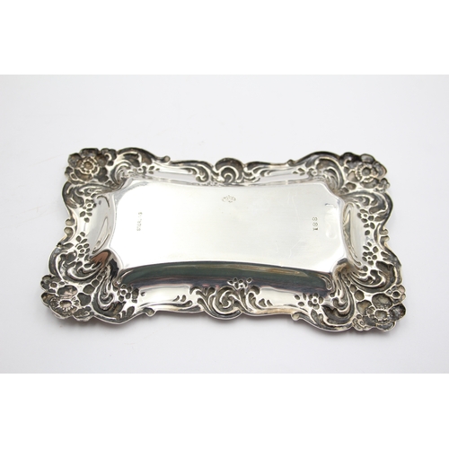 40 - A Victorian silver trinket dish, Glasgow import 1901, 13.5 x 8cm, 42gm