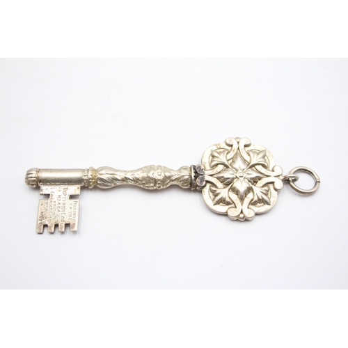 50 - Masonic interest, a silver presentation key, Birmingham 1926, Deptford Lodge, no 4847key 11 cm, 34gm