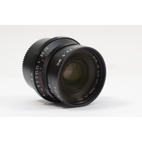 A Voigtlander Bessa-R 35mm film rangefinder camera, with a