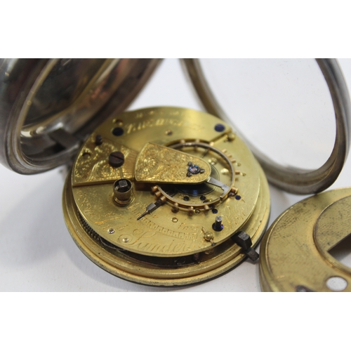 86 - James Sanders, Birmingham, a silver fusee pocket watch, London 1882, 50mm