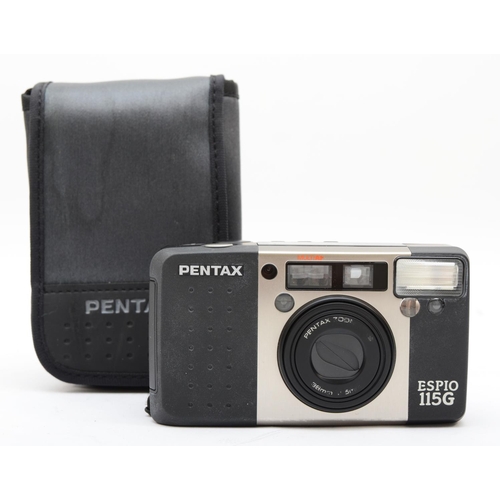 Pentax ESPIO 115G Point & Shoot 35mm Film 2024 Camera with case