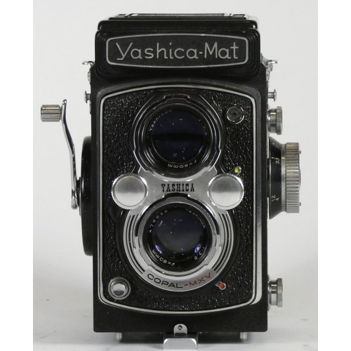 A Yashica-Mat Copal MXV TLR medium format camera, with a