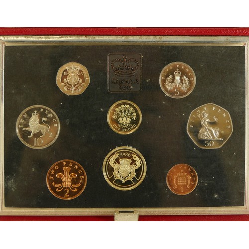 114 - Royal Mint, three coin sets, cased