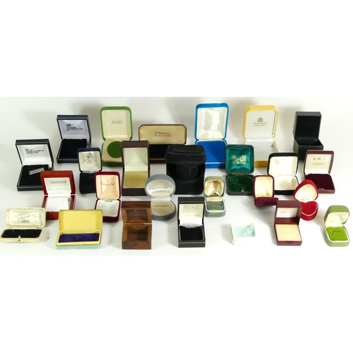 135 - A collection of jewellery and watch boxes